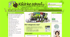 Desktop Screenshot of klicekezdravi.cz